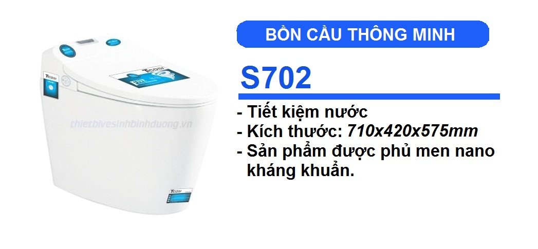 Bồn cầu  thông minh TICOSI S702